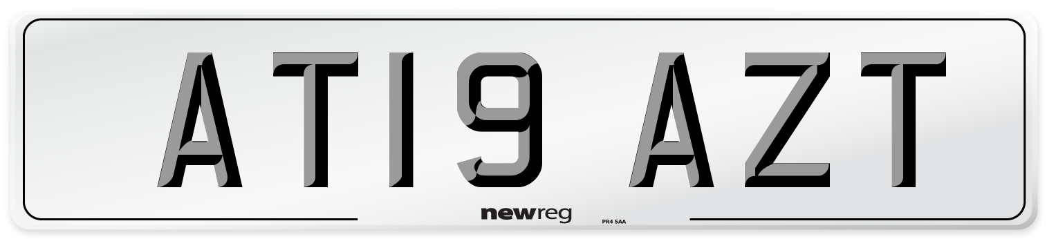 AT19 AZT Number Plate from New Reg